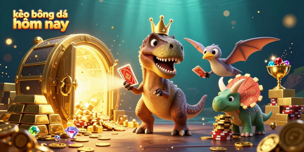 Place bets and monitor odds with kèo bóng đá hôm nay in this 3D vibrant casino scene.